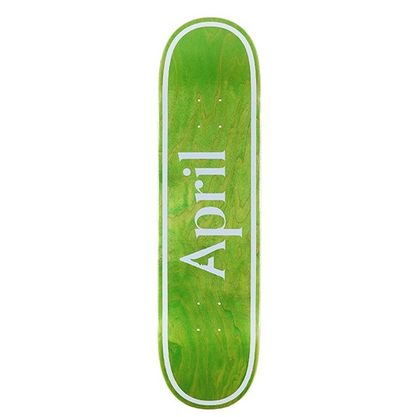 【APRIL】OG LOGO GREEN INVERT 7.5インチ　エイプリル デッキ キッズサイズ スケートボード スケボー SKATEBOARD DECK