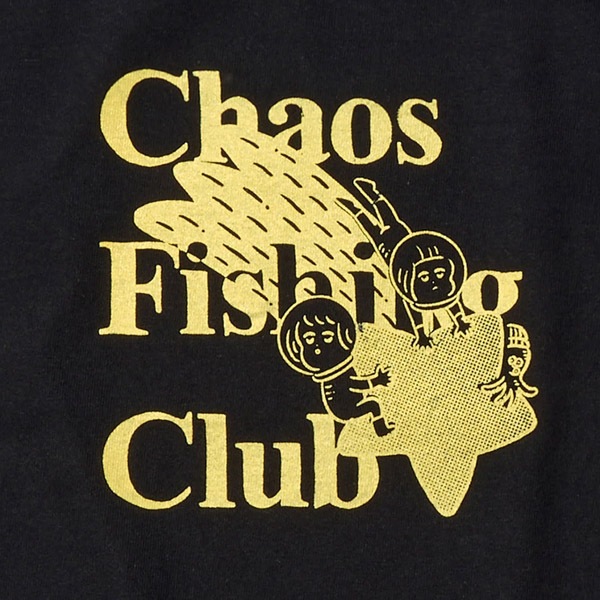 【Chaos Fishing Club】KIDS SHOOTING STAR CREW T-SHIRT black　カオスフィッシングクラブ Tシャツ スケートボード スケボー SKATEBOARD