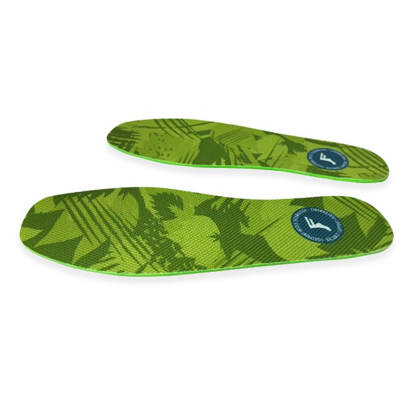 【FOOTPRINT INSOLE】KINGFOAM FLAT LOW GREEN CAMO CUTTING TYPE 3mm フットプリント FP シューズ インソール 中敷き スケートボード スケボー SKATEBOARD