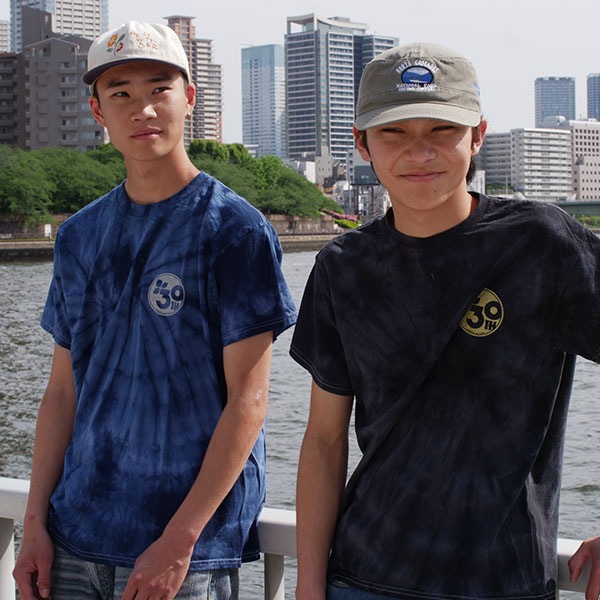 instant】30TH ANNIV TIE DIE TEE black インスタント Tシャツ