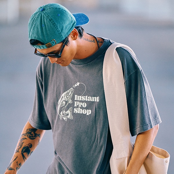 instant】IPS TEE fade grey インスタント Tシャツ スケートボード