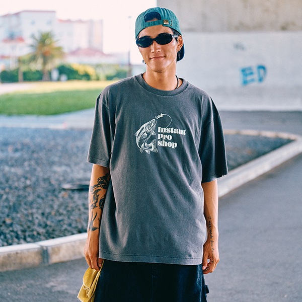 instant】IPS TEE fade grey インスタント Tシャツ スケートボード