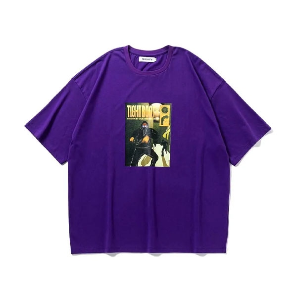 TIGHTBOOTH】RUN S/S T-SHIRT purple タイトブース Tシャツ