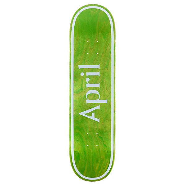 APRIL】OG LOGO GREEN INVERT 8.0インチ エイプリル デッキ