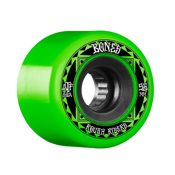 【BONES】ATF ROUGH RIDERS RUNNERS 80a 56mm/59mm カラー：green ボーンズ ソフトウィール クルーズ パーツ スケートボード スケボー SKATEBOARD