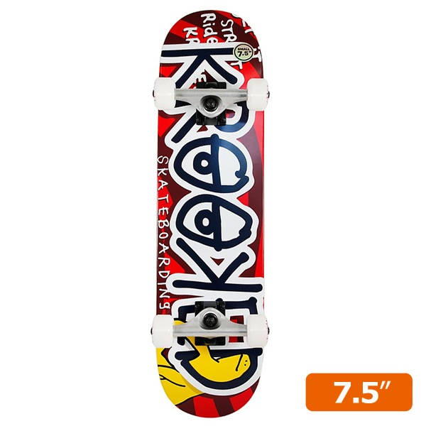 【KROOKED】SHMOO KRASH COMPLETE SET 7.5インチ 推奨年齢８～１２歳　クルキッド コンプリートセット 完成品 スケートボード スケボー SKATEBOARD DECK COMPLETE