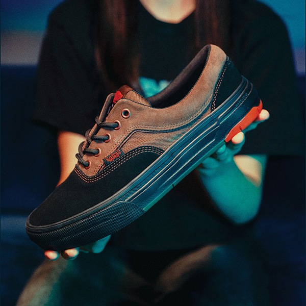 【VANS】SKATE ERA WAFFLECUP black/brown バンズ シューズ 靴 スニーカー スケートボード スケボー SKATEBOARD SHOES