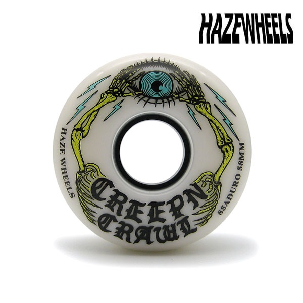 【HAZE WHEELS】HAZE WHEELS CREEP N CRAWL ALMIGHTY 85A 58MM ヘイズ ウィール WHEEL  スケートボード スケボー SKATEBOARD