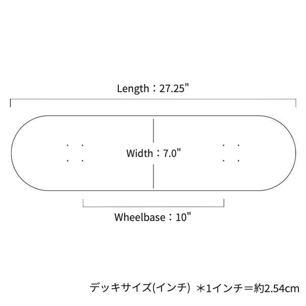 【CHUULIP】JELLY FISH 7.0インチ チューリップ スケートボード スケボー  SKATEBOARD DECK
