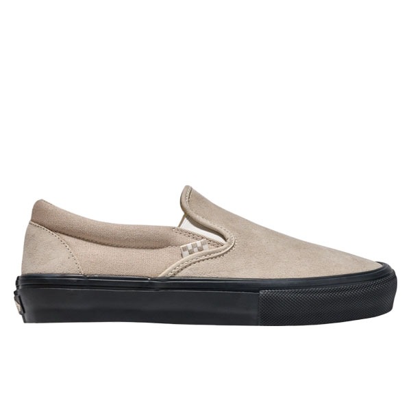 【VANS】SKATE SLIP ON tan/black バンズ シューズ 靴 スリッポン スニーカー スケートボード スケボー  SKATEBOARD SHOES