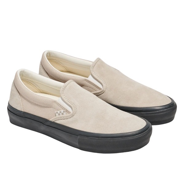【VANS】SKATE SLIP ON tan/black バンズ シューズ 靴 スリッポン スニーカー スケートボード スケボー  SKATEBOARD SHOES