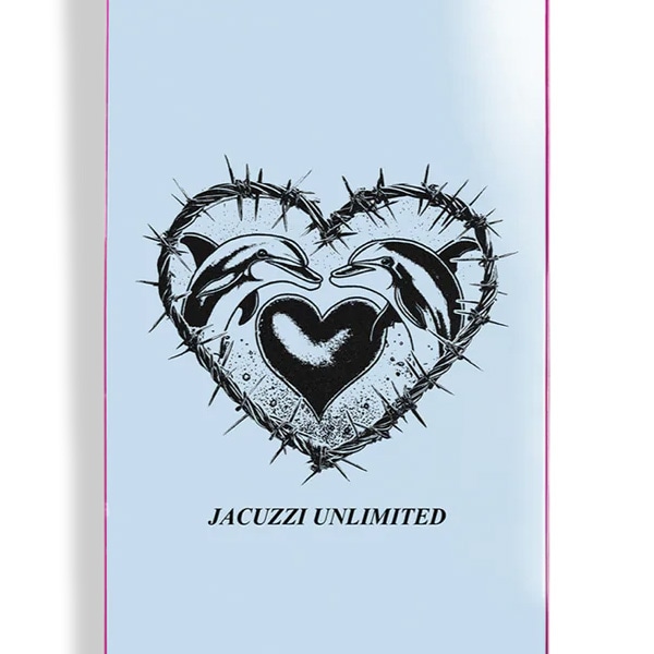 青白サザン　デッキ　ゲートボール　絶版スリーブ付 JACUZZI】DOLPHINS LIGHT BLUE 8.25インチ ジャグジー スケートボード