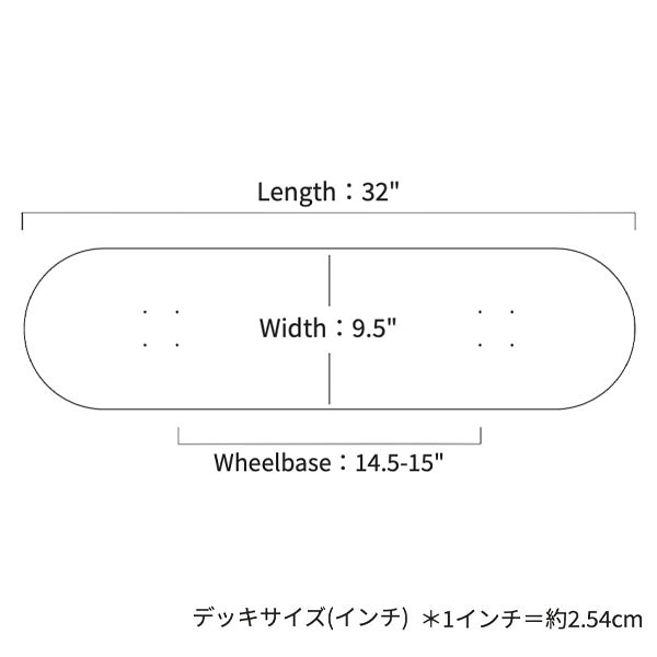 CHUULIP】CHUULIP LOGO DECK 7.25インチ チューリップ スケート