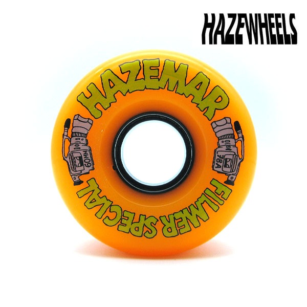 【HAZE WHEELS】HAZEMAR ORANGE 78A 60MM ヘイズ ウィール WHEEL  スケートボード スケボー SKATEBOARD