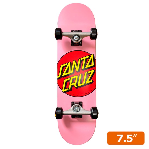 【SANTA CRUZ】CLASSIC DOT MICRO COMPLETE SET 7.5インチ 推奨年齢：８～１２歳 サンタクルズ コンプリートセット 完成品 スケートボード スケボー SKATEBOARD DECK COMPLETE