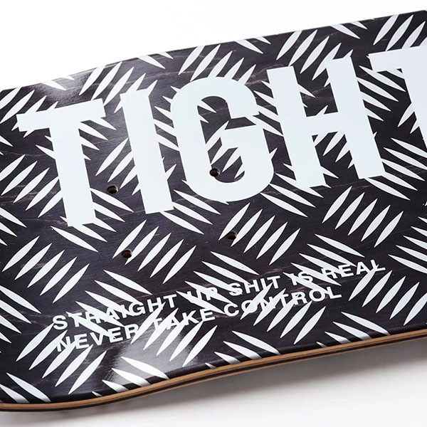 【TIGHTBOOTH】CP LOGO SILVER 8.0インチ　タイトブース スケートボード スケボー デッキ  SKATEBOARD DECK