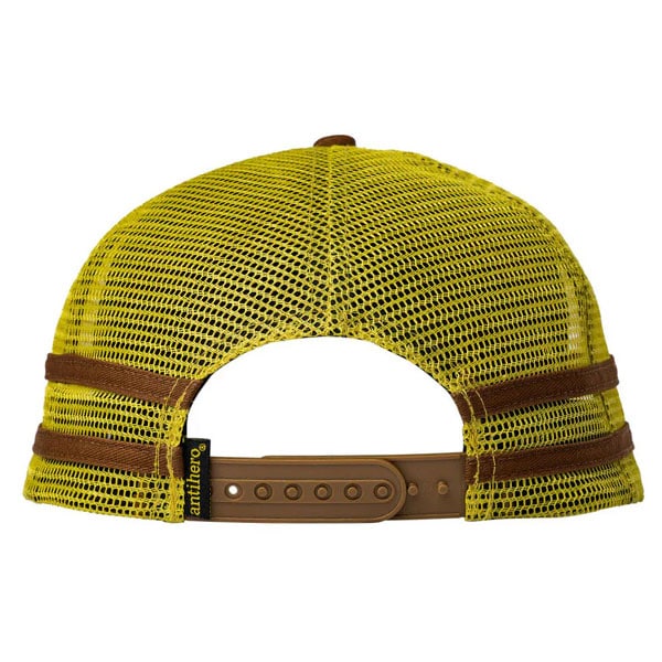 ANTI HERO】BASIC EAGLE SNAPBACK MESH HAT brown/mustard アンチ