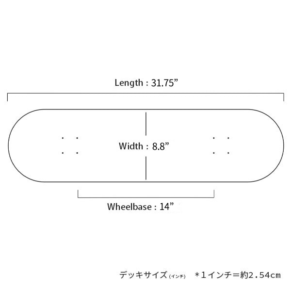 【TIGHTBOOTH】CP LOGO CRUISER 8.8インチ タイトブース スケートボード スケボー デッキ SKATEBOARD DECK