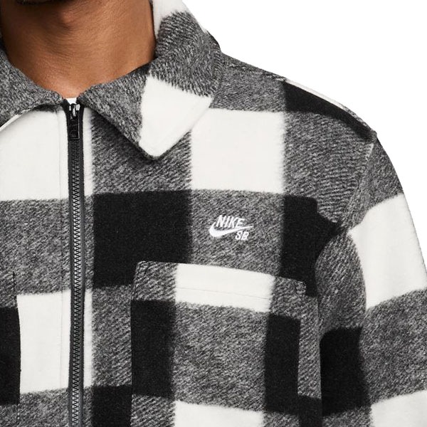 NIKE SB】ESSENTIAL SKATE SHIRTS JACKET カラー：white/black/white