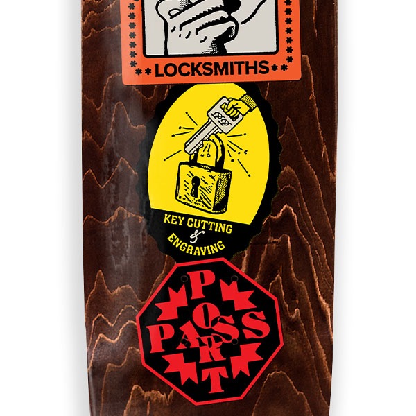 PASS~PORT】COASTER series LOCKSMITH 8.25インチ パスポート スケボー