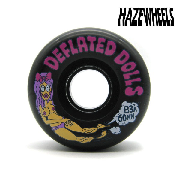 【HAZE WHEELS】DEFLATED DOLLS 2 83A 60MM ヘイズ ウィール WHEEL  スケートボード スケボー SKATEBOARD