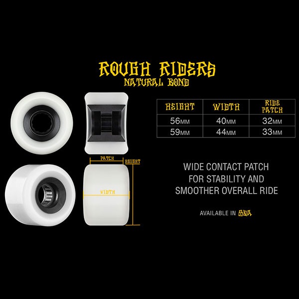 BONES】ATF ROUGH RIDERS ETERNAL FLAME 80a 56mm/59mm カラー：Red
