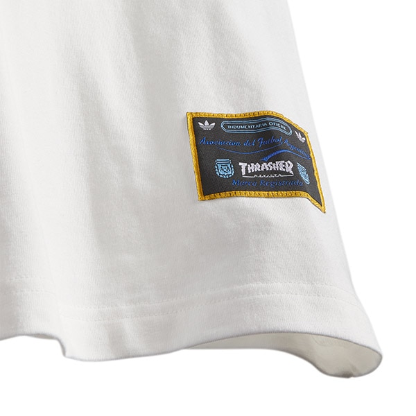 adidas skateboarding×THRASHER】ARGENTINA TEE THRASHER x AFA white