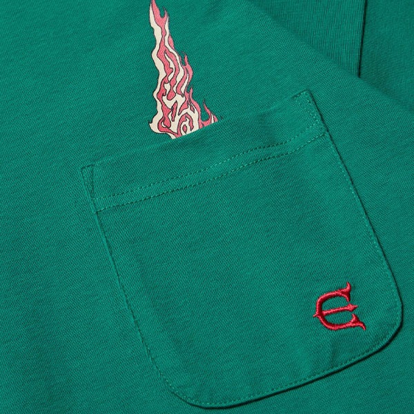 【Evisen】EYE FIRE TECH POCKET TEE green エビセン Tシャツ スケートボード スケボー SKATEBOARD