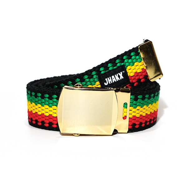 【JHAKX】PLAITED RASTA gold ジャークス ベルト  スケートボード スケボー SKATEBOARD