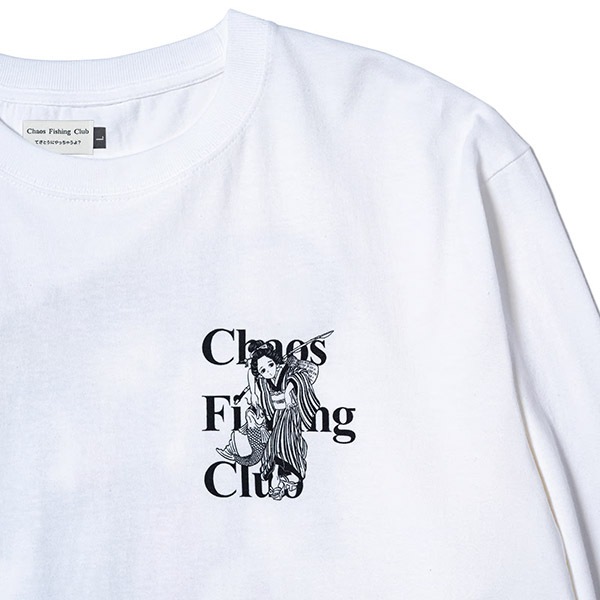 Chaos Fishing Club】THE ORIGINAL FISHING GIRL L/S white カオス