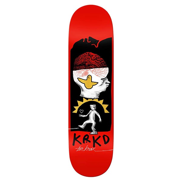 KROOKED】Tom Knox BRAIN＆BIRD 8.5インチ クルキッド スケートボード