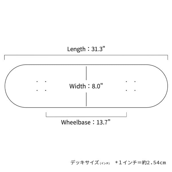 【N.T.ORIGINAL】LOGO CHICKOO-GLOW IN THE DARK- 8.0インチ　エヌティーオリジナル スケートボード スケボー デッキ SKATEBOARD DECK