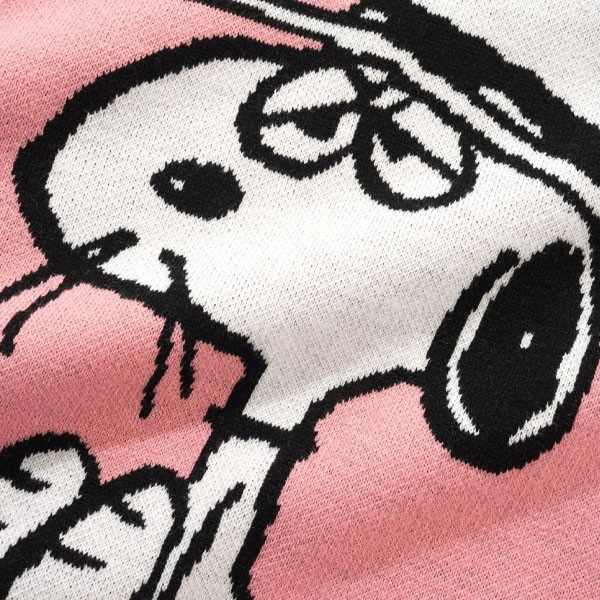 【BUTTERGOODS×PEANUTS】SPIKE KNIT SWEATER light pink バターグッズ ニット セーター スケートボード スケボー SKATEBOARD