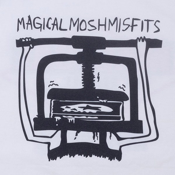 MAGICAL MOSH MISFITS】MMM BOYS TEE white/burgundy マジカルモッシュ