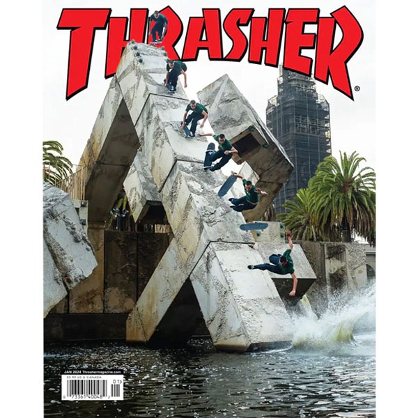 【THRASHER】JANUARY 2024 ISSUE #522 2024.1月号 スラッシャー マガジン 書籍 雑誌 スケートボード スケボー SKATEBOARD