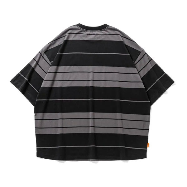 TIGHTBOOTH】BORDER S/S T-SHIRT black×charcoal タイトブース T