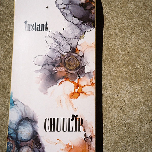 【CHUULIP×instant】30TH ANNIV MARBLE #1 DECK -orange- 8.5インチ　チューリップ スケートボード スケボー  SKATEBOARD DECK