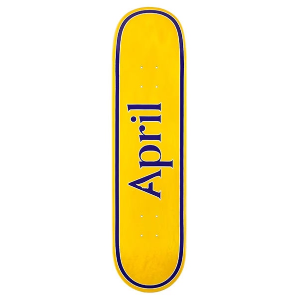 APRIL】MINI OG LOGO YELLOW PURPLE 7.5インチ エイプリル デッキ