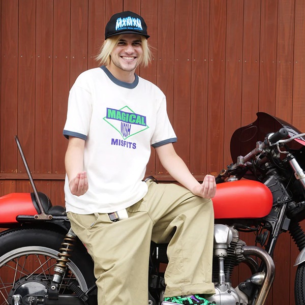 MAGICAL MOSH MISFITS】MMM BOYS TEE white/green マジカルモッシュ