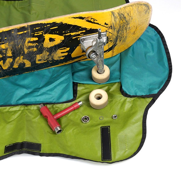 【VAGA】AMOEBA -Skateboard Wrapper- gold/grey バガ バック スケートボード スケボー SKATEBOARD