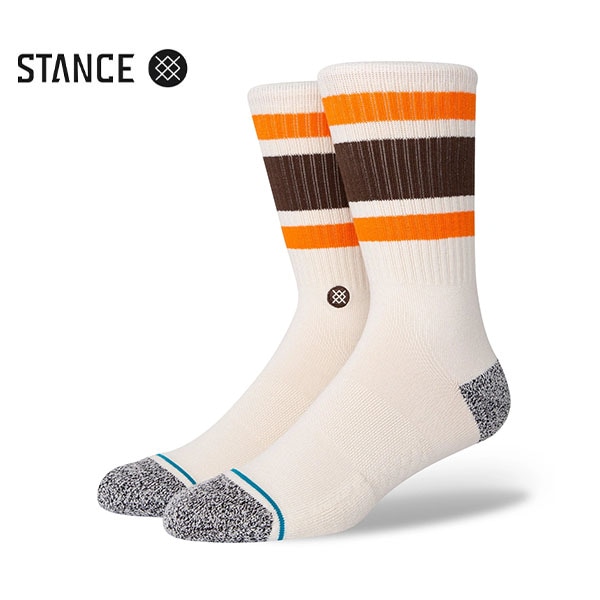 【STANCE】BOYD ST off white スタンス ソックス 靴下 スケートボード スケボー SKATEBOARD