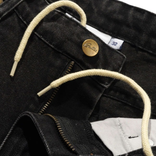 【BUTTERGOODS×PEANUTS】SPIKE DENIM JEANS washed black バターグッズ パンツ デニム スケートボード スケボー SKATEBOARD