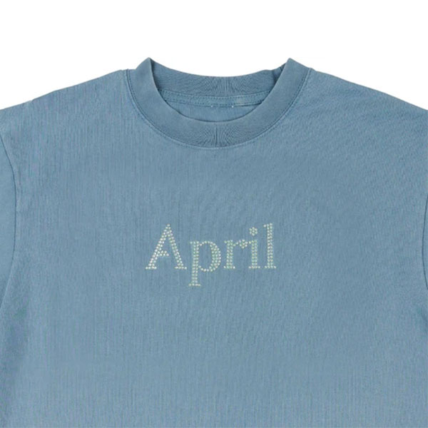 【APRIL】RHINESTONE TEE Slate エイプリル Tシャツ スケートボード スケボー SKATEBOARD DECK