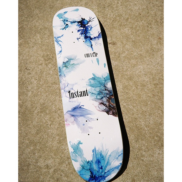 【CHUULIP×instant】30TH ANNIV MARBLE #2 DECK -blue- 7.3インチ　チューリップ スケートボード スケボー  SKATEBOARD DECK