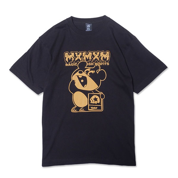 【MAGICAL MOSH MISFITS×でん六】“MAGICAL MOSH DENCHAN” TEE light black マジカルモッシュミスフィッツ Tシャツ SKATEBOARD