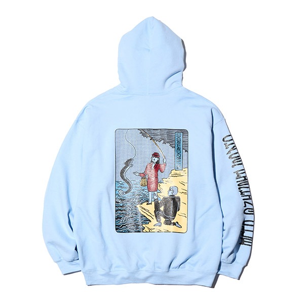 【Chaos Fishing Club】PRINCESS M HOODIE light blue カオスフィッシングクラブ パーカー スケートボード スケボー SKATEBOARD