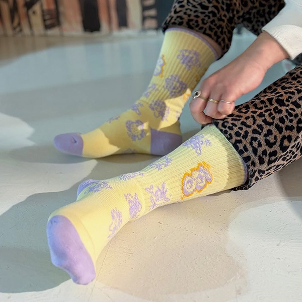 【爛漫東京×bobo】collaboration sox　吉祥寺 爛漫東京 クツシタトサケ bobo 靴下 SOCKS スケートボード スケボー SKATEBOARD