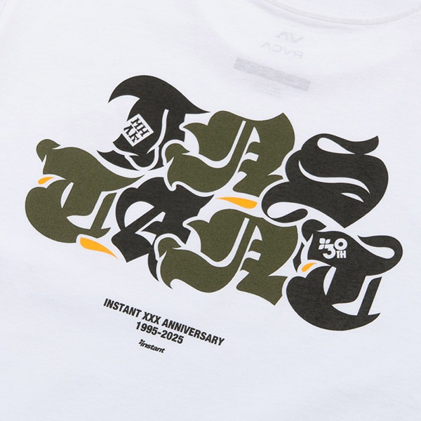 【instant×MHAK】30TH RVCA TEE white インスタントTシャツ スケートボード スケボー SKATEBOARD