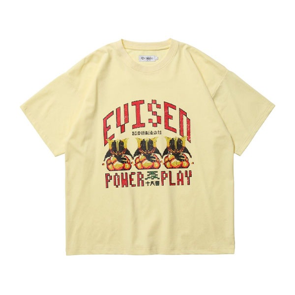 【Evisen】DOT POWER PLAY TECH TEE yellow エビセン Tシャツ スケートボード スケボー SKATEBOARD