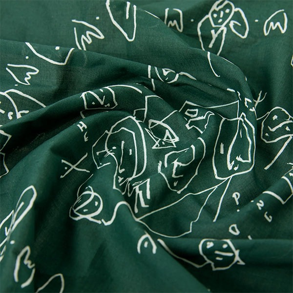 【POLAR】BANDANA dark green ポーラー バンダナ 小物 スケートボード スケボー SKATEBOARD